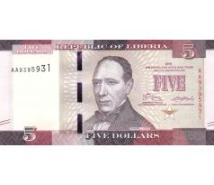 5 dolárov 2016 Libéria /02/