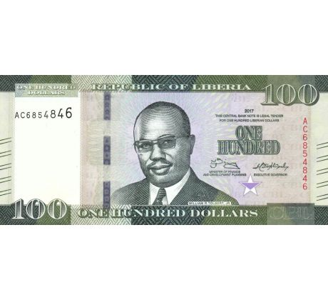 100 dollar 2017 Libéria