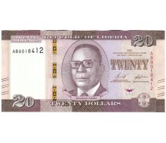 20 dollar 2022 Libéria /03/