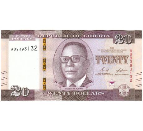 20 dollar 2022 Libéria /04/