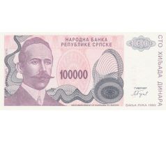 100 000 dinár 1993 Bosna a Hercegovina /02/