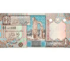1/4 dinar 2002 Líbya
