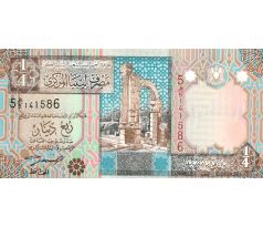 1/4 dinar 2002 Líbya /07/