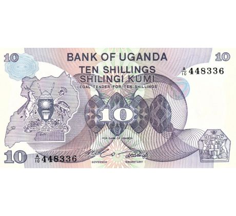 10 šilingov 1982 Uganda