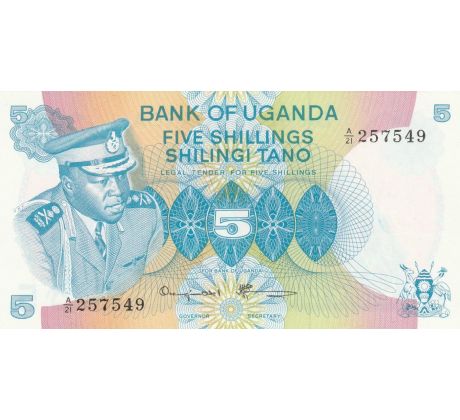 5 šilingov 1977 Uganda