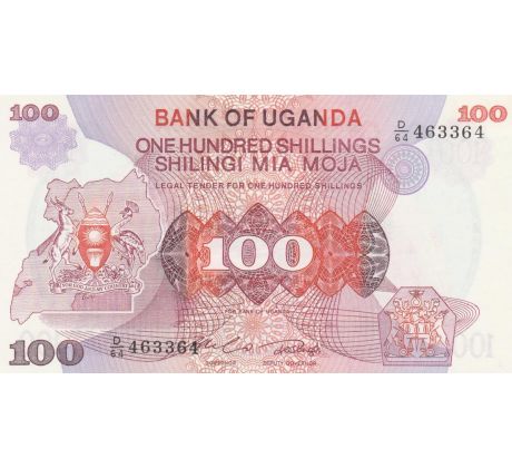 100 šilingov 1982 Uganda