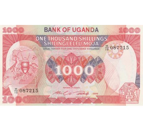 1 000 šilingov 1986 Uganda