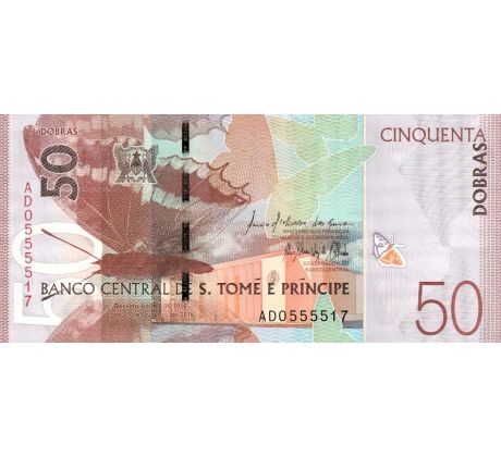 50 dobras 2016-24 Svätý Tomás a Princov ostrov
